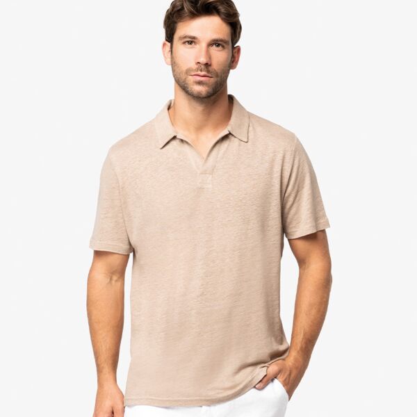 Spasso Linen Polo Shirt Thumbnail