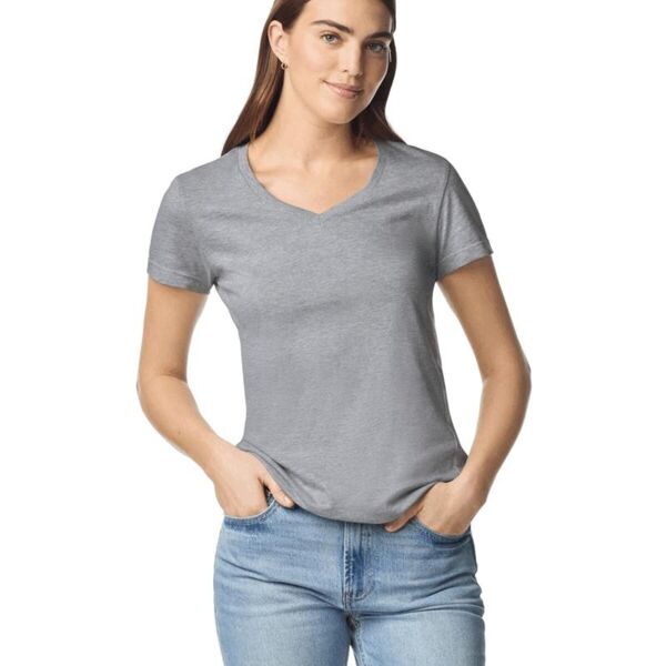 SOFT STYLE LADIES V-NECK T Thumbnail