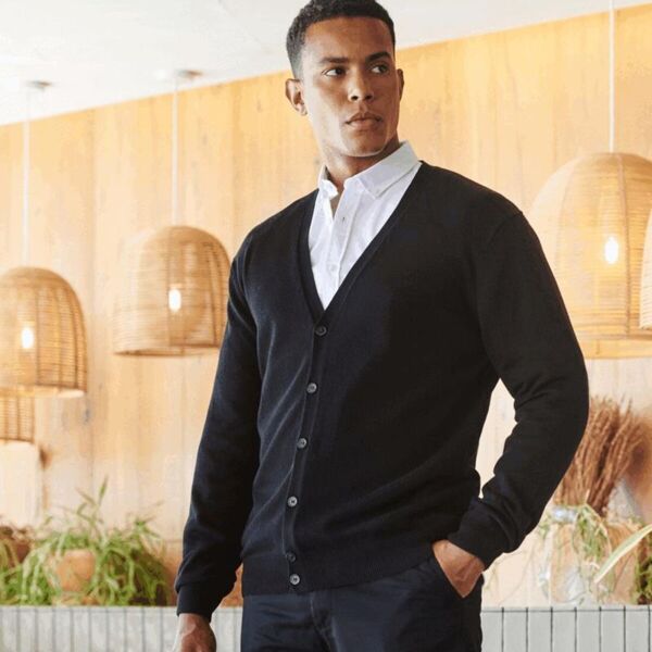 MENS V BUTTON CARDIGAN Thumbnail
