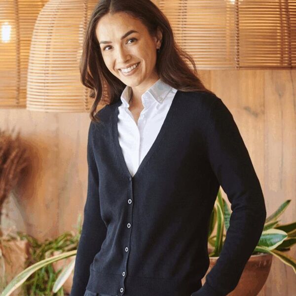 LADIES V-NECK CARDIGAN Thumbnail