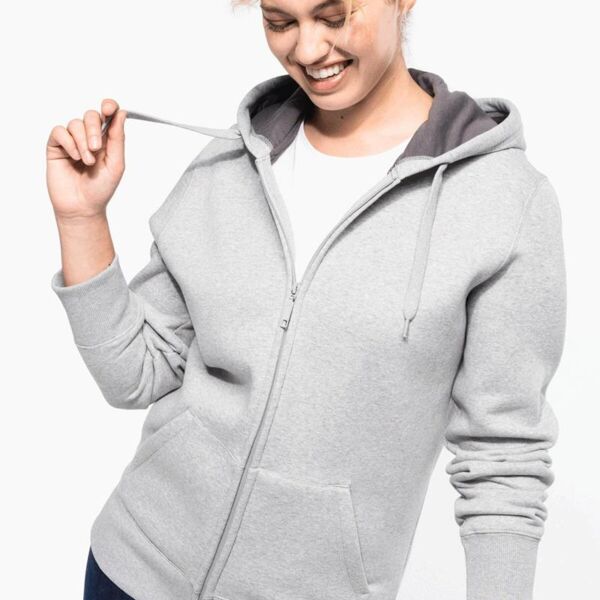 HEAVY FULL ZIP CONTRAST HOODY Thumbnail