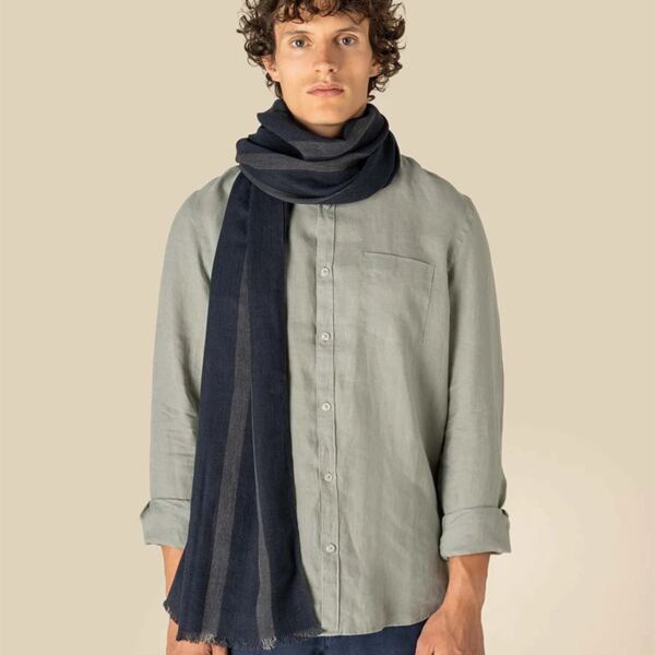 Spasso Twill Striped Scarf Thumbnail