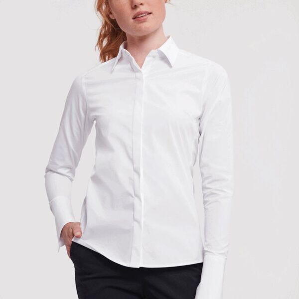 LADIES LONG SLEEVE ULTIMATE STRETCH SHIRT Thumbnail
