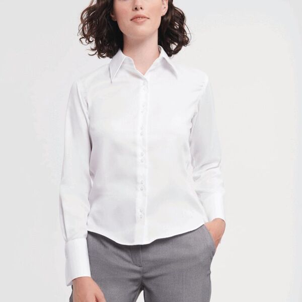 LADIES LONG SLEEVE ULTIMATE NON-IRON SHIRT Thumbnail
