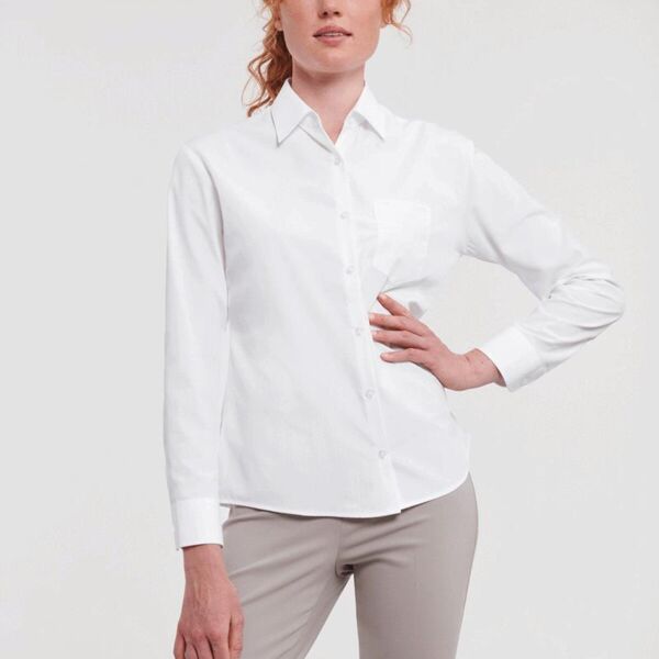 LADIES L/S POPLIN SHIRT Thumbnail